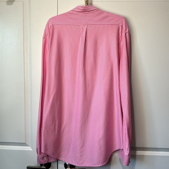 Ralph Lauren Long Sleeve Button Down Pink and White Stripes Shirt Men’s Size XXL - Picture 8 of 8